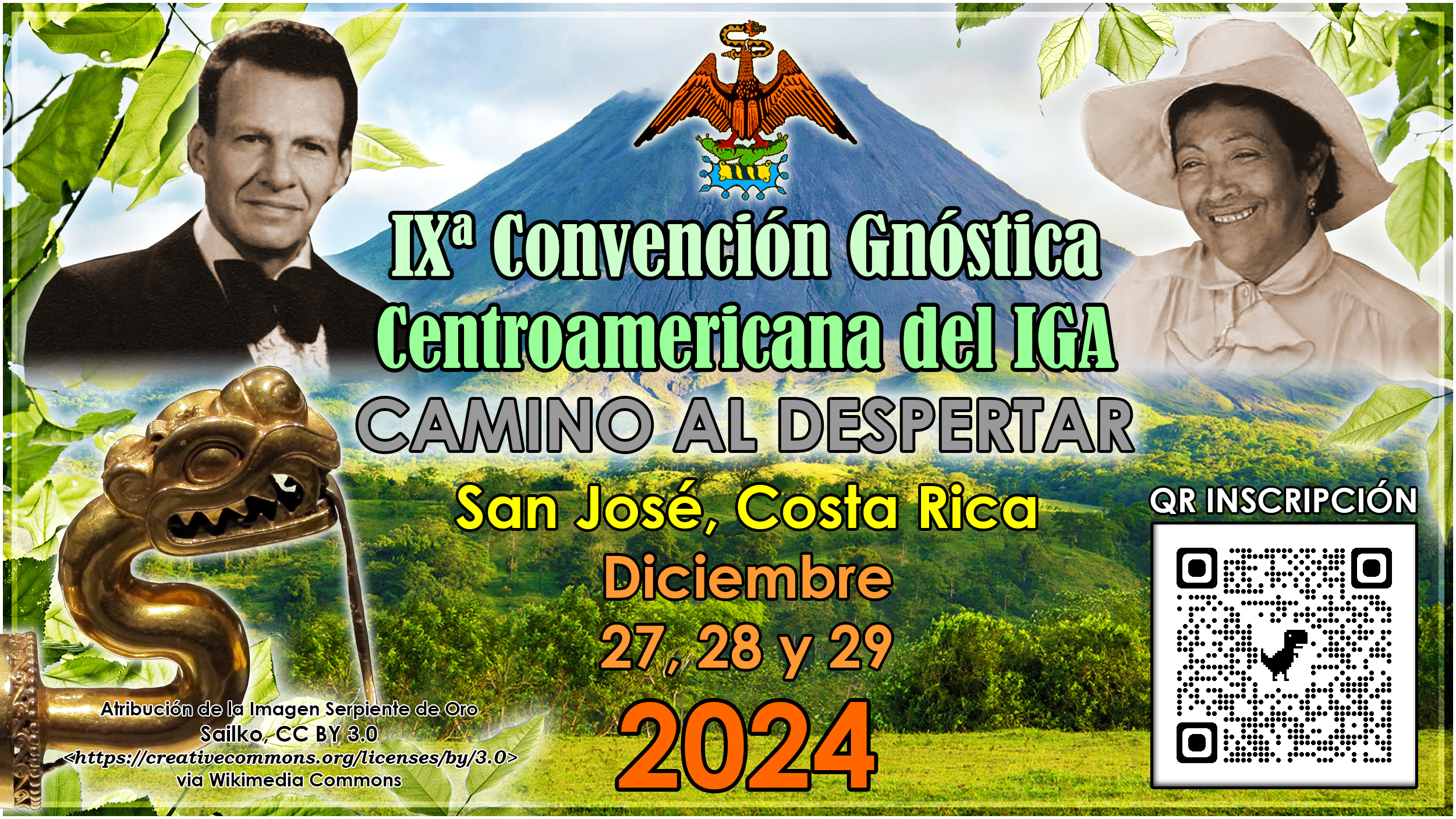 Afiche Convención Gnóstica Centroamericana IGA 2024